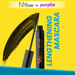 NY Bae Eye Love Lengthening Mascara - Intense Black (8 ml) | Volume + Length + Curl Effect | Thick Eyelashes | Smudgeproof | Dries Quickly | Eye Makeup