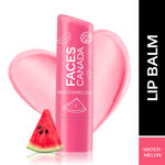 FACES CANADA Color Lip Balm - Watermelon 02, 4.5 gm | Pink Tint | 12HR Moisture | SPF 15 | Shea Butter, Vitamin C & E Enriched | Hydrating & Nourishing For Dry Chapped Lips | Softens Lips