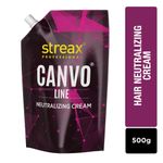 Streax Professional Canvoline Neutralizing Cream Straightening cream with Kera-Charge Complex, 500 gm