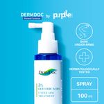 DermDoc by Purplle 5% Glycolic Acid Under Arm Treatment (100ml) | darkened underarms, lightening spray | body odour, dark elbow, dark neck, spray, glycolic acid