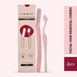 Carmesi Women's Facial Hair Removal Combo | Pack of 1 Facial Razor & 1 Eyebrow Razor | Instant & Painless Hair Removal | Eyebrows, Upper Lip, Peach Fuzz, Sideburn, Forehead