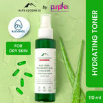 Alps Goodness Aloe Vera, Squalane & Hyaluronic Acid Hydrating Toner for Dry Skin (110 ml) | Alcohol free, Paraben Free, Sulphate Free, Silicone Free | Good for pore minimizing/tightening