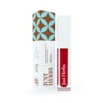Just Herbs Ayurvedic Creamy Matte Long Lasting Liquid Lipstick, Lightweight & Hydrating Lip Colour with Liquorice & Sweet Almond Oil - Hibiscus Red