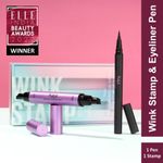 KAJA Wink Stamp | Wing Eyeliner Stamp & Pen | Cruelty-free, Vegan, Paraben-free, Phthalates-free, K-Beauty 2 Pcs