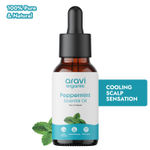 Aravi Organic Peppermint Essential Oil For Skin & Hair Growth, Hair Fall Control, Scalp - 100% Pure & Natural and Undiluted - 15 ml