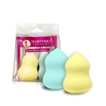 Majestique Make Up Blender Sponge Set, Hour Galls Shape Beauty Blender, Use as Wet & Dry - 2Pcs Multicolor