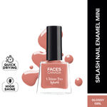 FACES CANADA Ultime Pro Splash Mini Nail Enamel - Glossy Girl 42 (5 ml) | Quick Drying | Glossy Finish | Long Lasting | No Chip Formula | High Shine Nail Polish For Women | No Harmful Chemicals