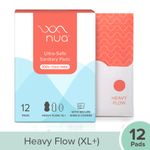 Nua Ultra Thin Rash Free Sanitary Pads XL+ with Disposal Covers, 12pcs