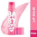 Maybelline New York Baby Lips Color Lip Balm with SPF 11 Up To 24H Moisture - Pink Lolita | 4 gm