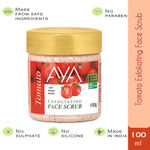 AYA Tomato Exfoliating Face Scrub, 100 ml | No Paraben, No Silicone, No Sulphate |