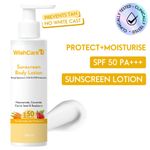 WishCare SPF50 Sunscreen Body Lotion - Broad Spectrum UVA & UVB Protection-For Everyday Sun Protection - 200 ml