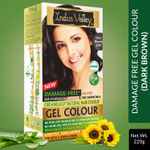 Indus Valley Organically Natural Gel Dark Brown & Chaitan Fonce 3.00 Hair Color - (220 gm)