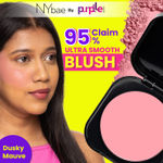 NY Bae Sunset Skyline Blush - Dusky Mauve 01 (5 gm) | Mauve | Matte Finish | All Skin Types | High Colour Payoff | Easily Blendable | Lightweight | Multipurpose | Travel Friendly