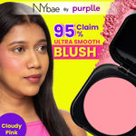 NY Bae Sunset Skyline Blush - Cloudy Pink 02 (5 gm) | Pink | Matte Finish | Rich Colour | Super Blendable | Multipurpose | Travel Friendly