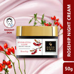 Good Vibes Rosehip Hydrating glow night cream | Nourshing, Skin renewing, Sleep treatment (50 gm)