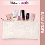 NY Bae Travel Around Town Pouch | Travel Friendly | Multi Purpose Bag | Spacious - Creamy