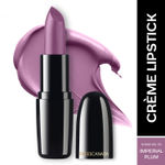 FACES CANADA Weightless Creme Finish Lipstick - Imperial Plum, 4 gm | Creamy Finish | Smooth Texture | Long Lasting Rich Color | Hydrated Lips | Vitamin E, Jojoba Oil, Shea Butter, Almond Oil
