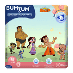 Bumtum Chota Bheem Baby Diaper Pants with Leakage Protection -7 to 12 Kg (Medium, 72 Count, Pack of 1)