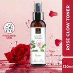 Good Vibes Rose Glow Toner | Lightweight, Brightening, Gulab Jal, Face mist (120 ml)