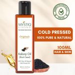 Mystiq Living Kalonji Oil (100 ml)  Black Seed Oil - Nigella Satival Hair Growth & Skin | kalonji Hair Oil | Cold Pressed Pure and Natural
