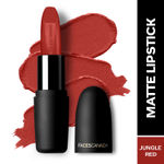 FACES CANADA Weightless Matte Lipstick - Jungle Red 29, 4.5 gm | High Pigment | Smooth One Stroke Glide | Moisturizes & Hydrates Lips | Vitamin E, Jojoba & Almond Oil