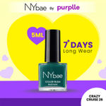 NY Bae Color Rush Nail Paint - Crazy Cruise 26 (5 ml) | Chip Resistant | Long Lasting | Quick Dry | Gel Nail Polish