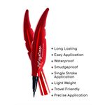 AYA Waterproof 24 Hours Long Lasting Feather Eyeliner, Black ( 2 ml)