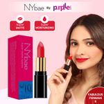 NY Bae Super Matte Lipstick - Fabulous Fienman 9 (4.2 gm) | Red | Loaded With Vitamin E | Rich Colour | Long lasting | Smudgeproof | Vegan