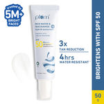 Plum 2% Niacinamide Sunscreen SPF 50 PA+++ With Rice Water - No White Cast, Brightens, Dermat-Tested 50 gm