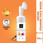 Good Vibes De-Tan Glow Ubtan Foaming Face Wash With Power Of Serum & Deep Cleansing Brush | Tan Removal, Brightening Cleansing (150 ml)