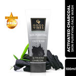 Good Vibes Activated Charcoal Skin Purifying Face Wash | Anti- Pollution, Removes Dirt (100 ml)