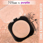 NY Bae Shine & Shimmer Highlighter - Rustic Rose Gold 3 (5 gm) | Rose Gold | Rich Colour | Super Blendable | Multipurpose | Travel Friendly