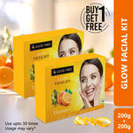 Good Vibes Vitamin C Glow Facial Kit | Brighter Skin, Can Be Used Up to 30 Times (Usage May Vary by Individual) BUY 1 GET 1 FREE (400 gm)