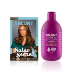 BBLUNT Salon Secret High Shine Creme Hair Colour Light Golden Brown 5.32 (100 gm) With Shine Tonic (8 ml)+BBLUNT Hair Fall Control Shampoo with Pea Protein & Caffeine for Stronger Hair (300 ml)