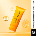 Foxtale Glow Sunscreen SPF 50 PA++++ Lightweight with Vitamin C and Niacinamide | Fast Absorbing | UVA and UVB filters Prevents Tanning | No White Cast | Non-Greasy | For Men & Women | All Skin Types - 50 ml