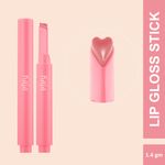 KAJA Heart Melter | Lip Gloss Stick | 02 Sweet Talk - Playful Bubblegum pink | Cruelty-free, Vegan, Paraben-free, Sulfate-free, Phthalates-free, K-Beauty - 1.4 gm