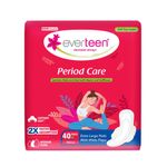 everteen Period Care XL Soft 40 Sanitary Pads Enriched with Neem and Safflower For Medium Flow - 1 Pack (40 Pads)
