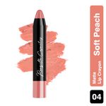 Ronzille Matte Lip Crayon Soft Peach - 04 4.5 gm