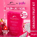 Alps Goodness Dragon Fruit Brightening Facial Kit (34 gm) | Radiant Glow | Deep Hydration | Even Tone
