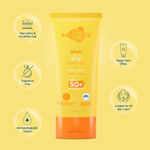 Aqualogica Glow+ Dewy Lightweight Sunscreen Gel SPF 50+ PA++++ with Papaya & Vitamin C 80 gm