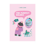 I DEW CARE POSTCARD AND STICKER - 2 - 1 Pc