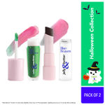 Blue Heaven Halloween Collection Lip Combo | pH Based Lip Oil & Lip Balm | Green Witch & Black Magic | Pack of 2
