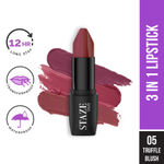Staze 9to9 Love Tri-Angle 3 in 1 Lipstick | 05 Truffle Blush | 3.8 gm