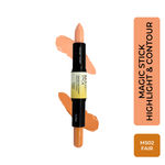 Half N Half Magic Stick 2 in 1 Cover Perfection , Highlight and contour & Accent Contour Concealer, Fair 02 (4 gm Each)