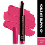 FACES CANADA Ultime Pro HD Intense Matte Lipstick + Primer - Dash Of Pink, 1.4 gm | 9HR Long Stay | Feather-Light Comfort | Intense Color | Smooth Glide