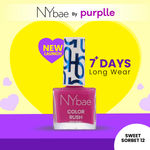 NY Bae Color Rush Nail Paint - Sweet Sorbet 12 (5.6 ml) | Chip Resistant | Long Lasting | Quick Dry | Gel Nail Polish