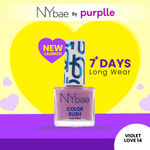 NY Bae Color Rush Nail Paint - Violet Love 14 (5.6 ml) | Chip Resistant | Long Lasting | Quick Dry | Gel Nail Polish
