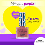 NY Bae Color Rush Nail Paint - Cute Carnation 43 (5.6 ml) | Chip Resistant | Long Lasting | Quick Dry | Gel Nail Polish