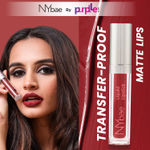 NY Bae Confessions Liquid Lipstick | Lip & Cheek Tint | Marron Lipstick | Matte Finish | Long Lasting - Snowflake Kisses 8 (4.5 ml)
