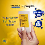 DERMDOC SPF 50 1% Hyaluronic Acid Mini Sunscreen Stick (13 gm) | Sunblock | PA +++ I Dewy Finish I Easy Application I Travel Friendly | Non-Comedogenic